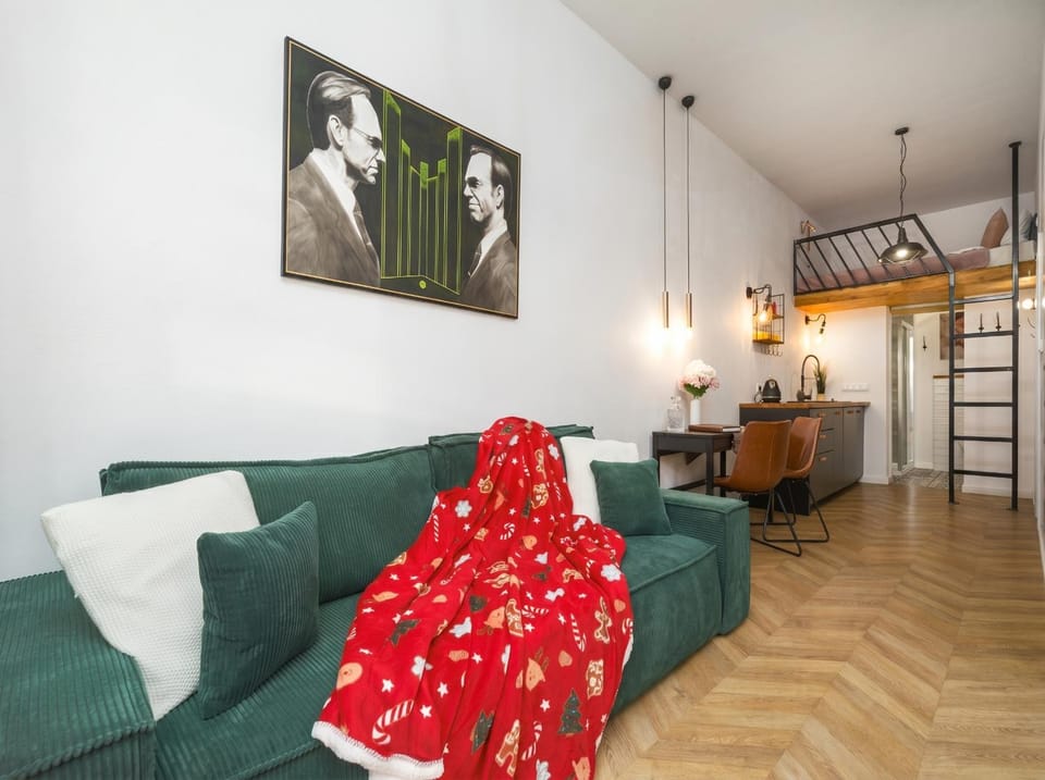 Bed, Living room, Photo of the whole room, Seating area, Bedroom