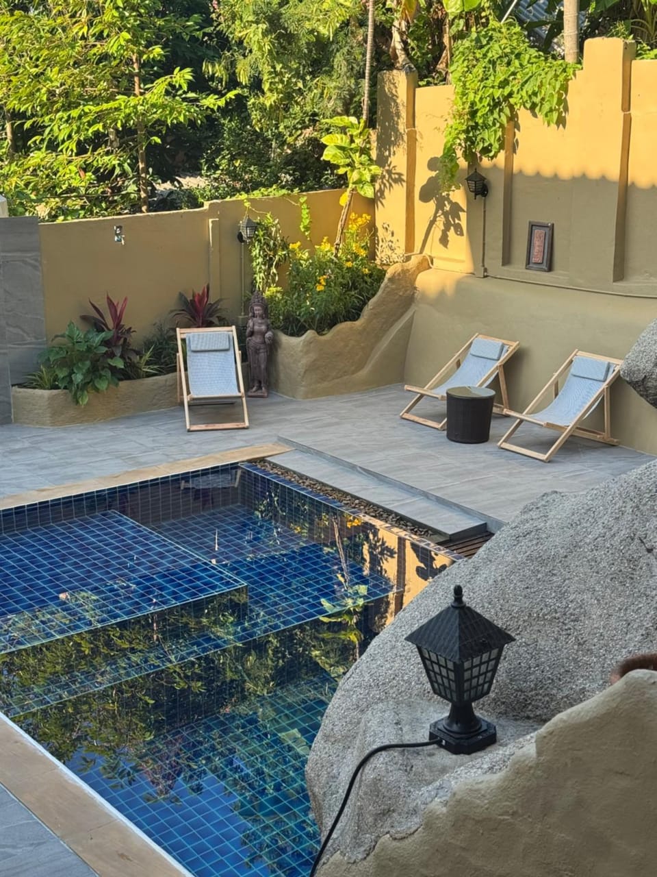 Patio, Pool view
