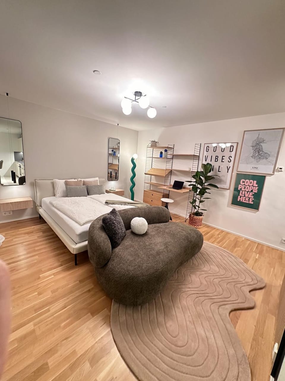 Living room, Seating area, Bedroom