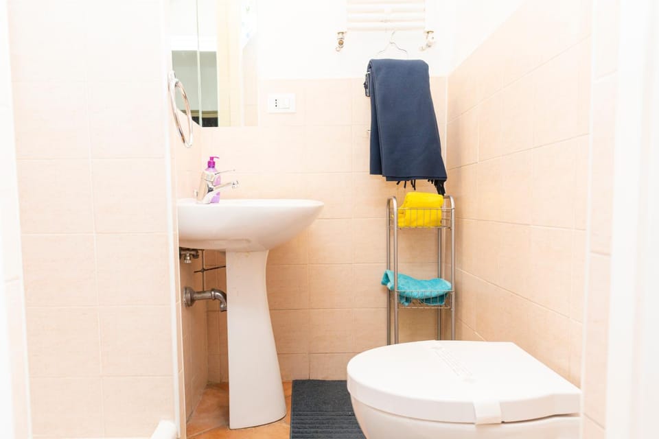 Toilet, Bathroom, towels
