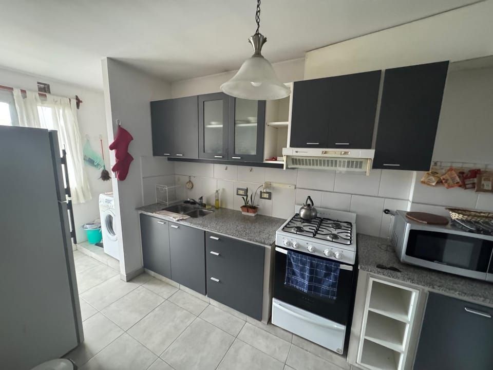 Kitchen or kitchenette, oven