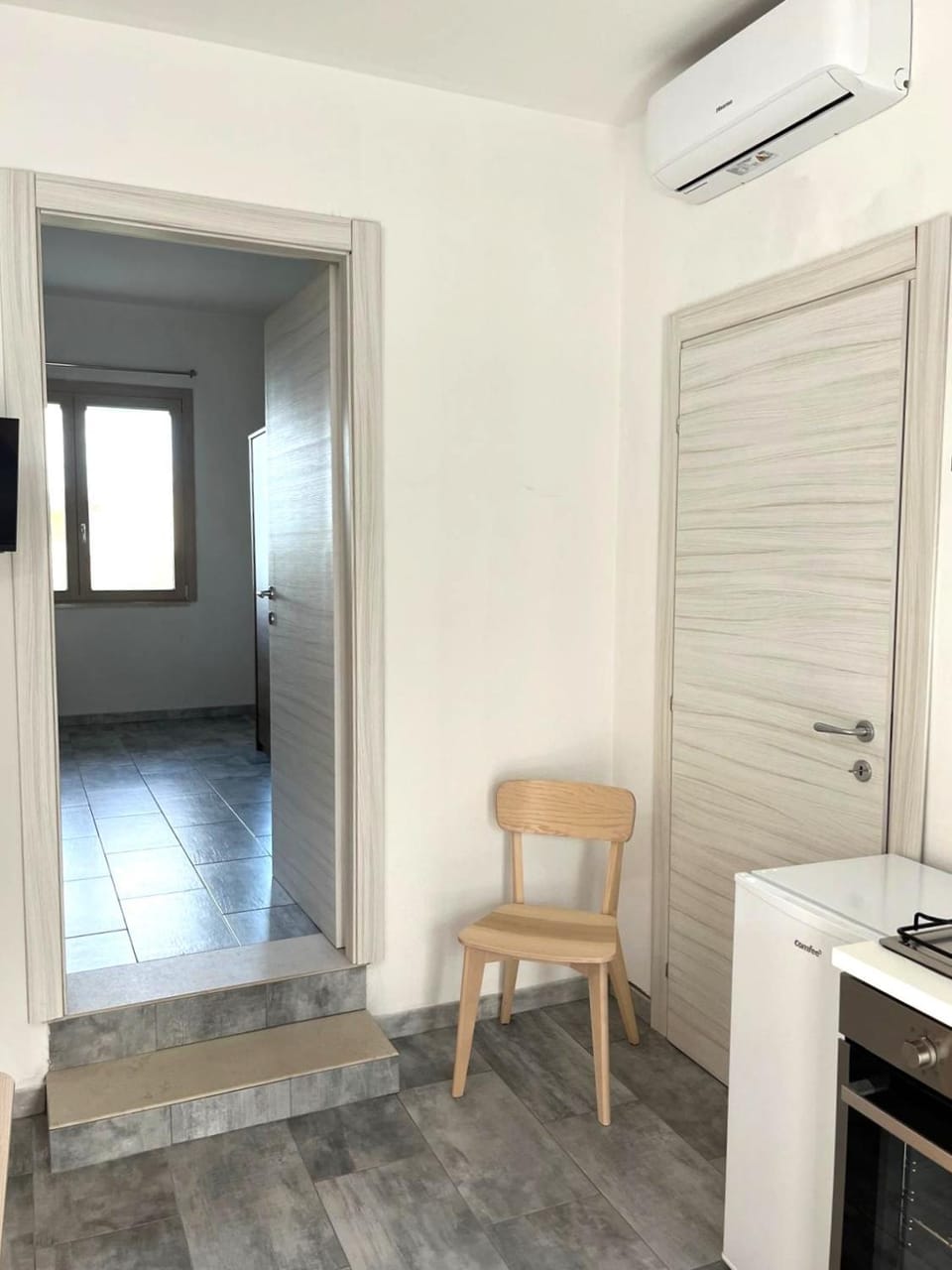 Dining area, air conditioner