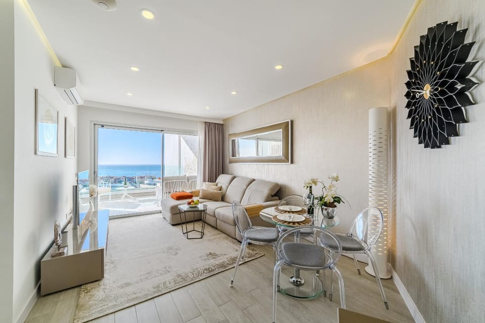 View (from property/room), Living room, Mountain view, Sea view