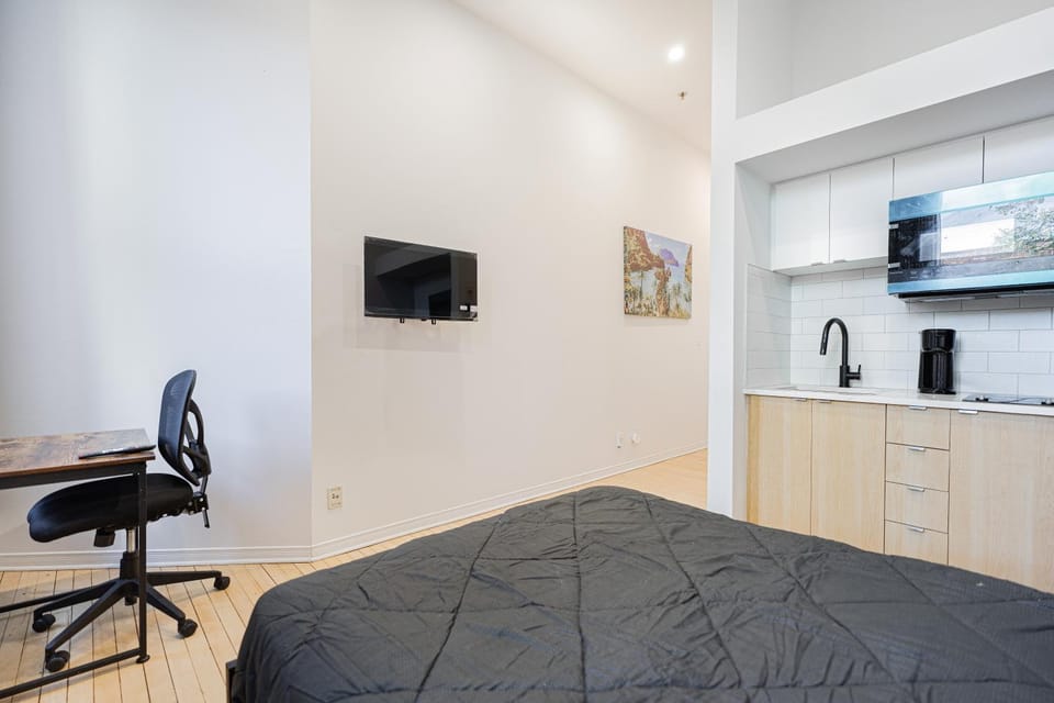 City comfort Studio for 2 Guest with parking Apartment in Laval
