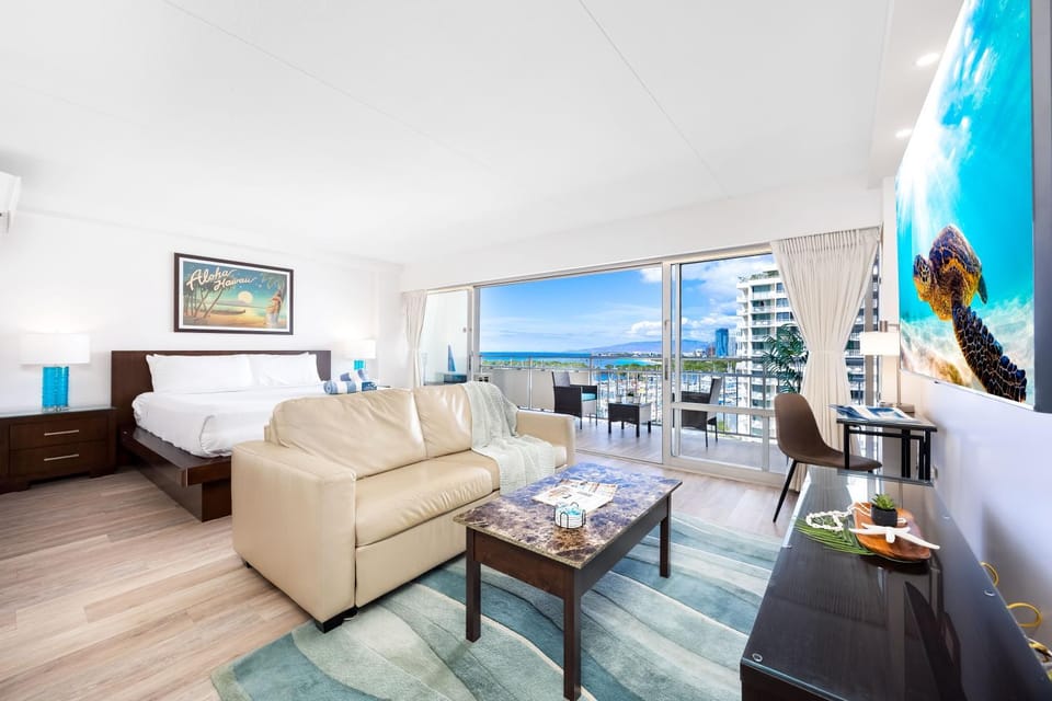 Bed, TV and multimedia, Balcony/Terrace, Sea view