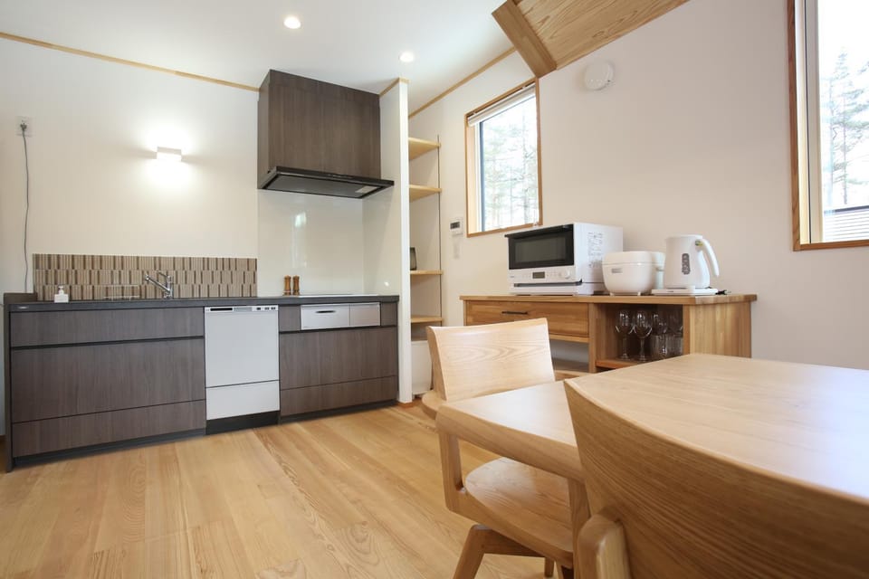 Kitchen or kitchenette, dishwasher
