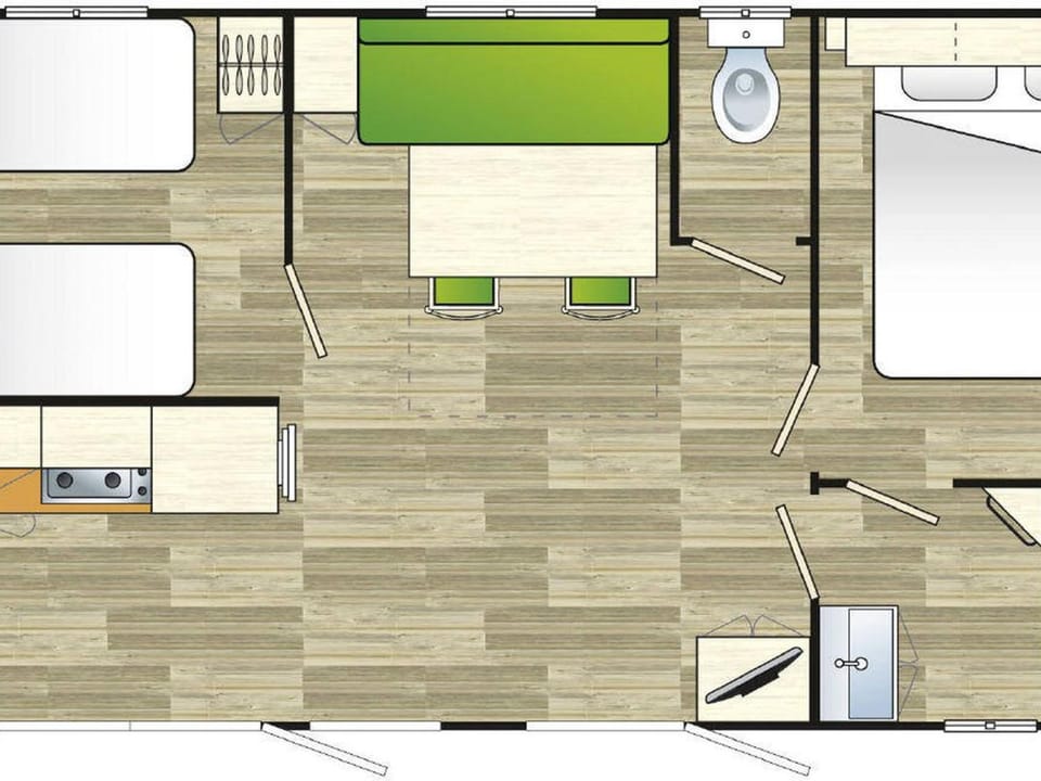 Mobil-home 28m² avec terrasse à Saint-Rome-de-Tarn - API-1-52-993 Campground/ 
RV Resort in Occitanie