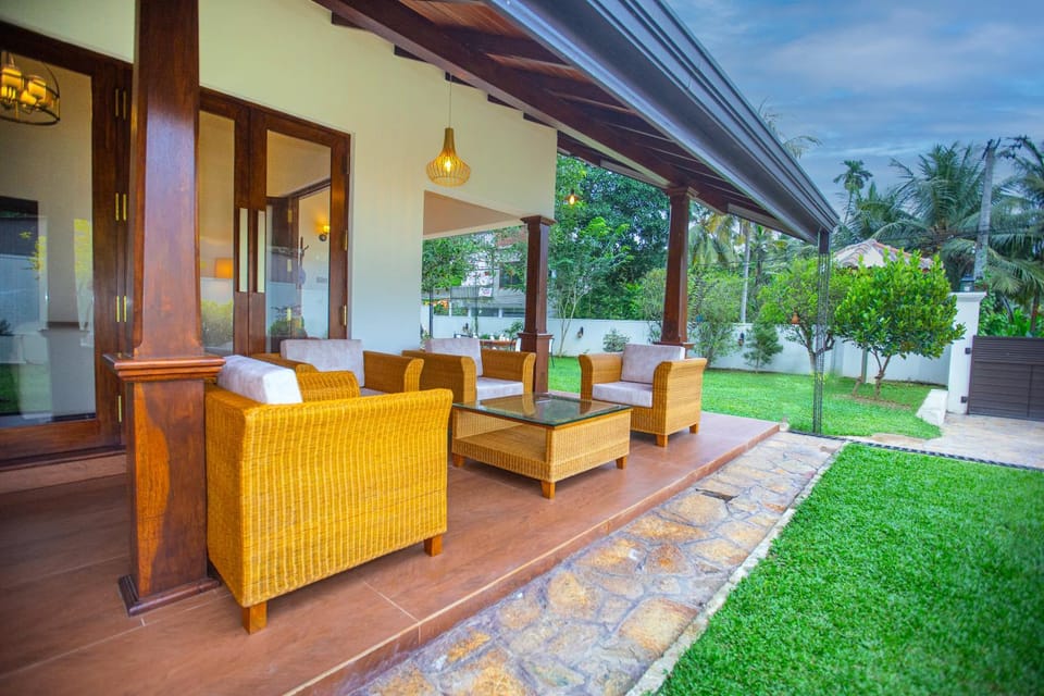 Patio, Seating area, Garden view
