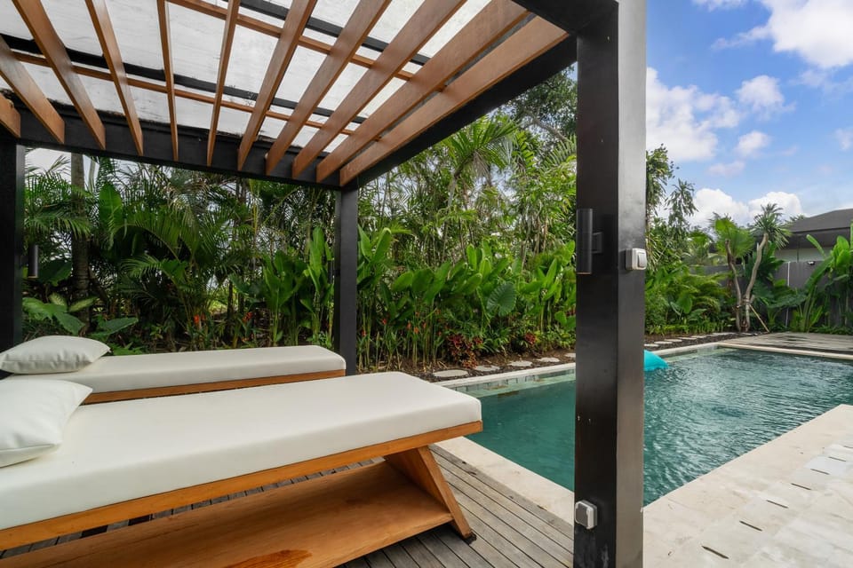 Natural landscape, Pool view, Swimming pool, sunbed