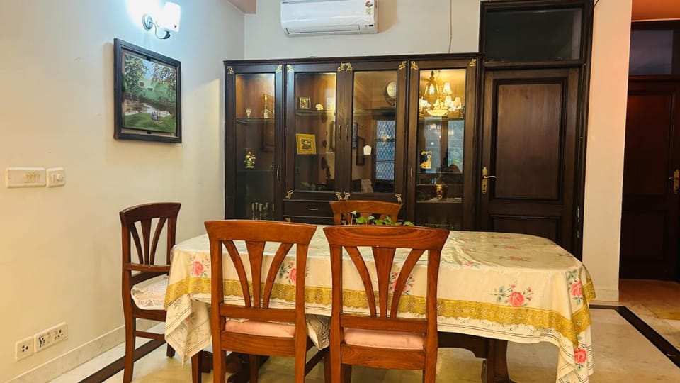 Dining area, air conditioner
