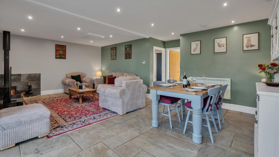 Communal lounge/ TV room, TV and multimedia, Living room, Seating area, Dining area, fireplace