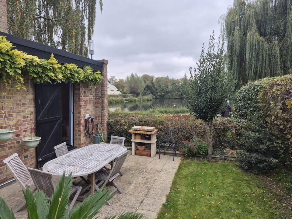 Patio, Garden view, Lake view