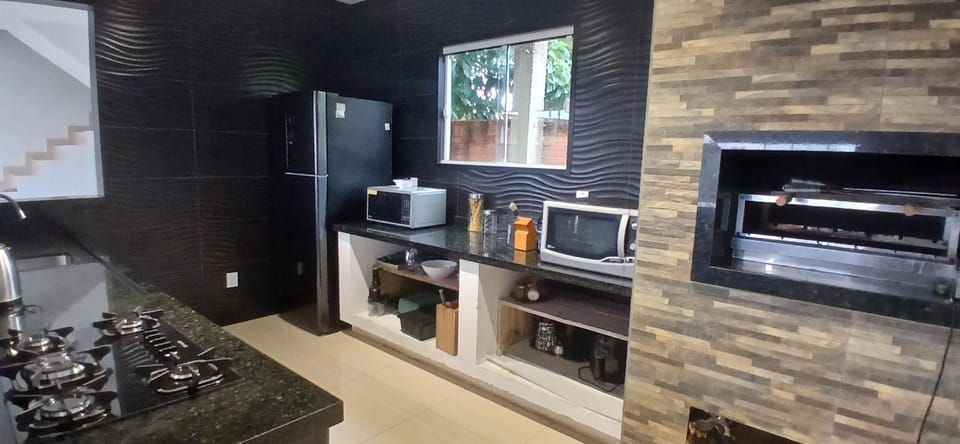 Kitchen or kitchenette, oven, stove, toaster