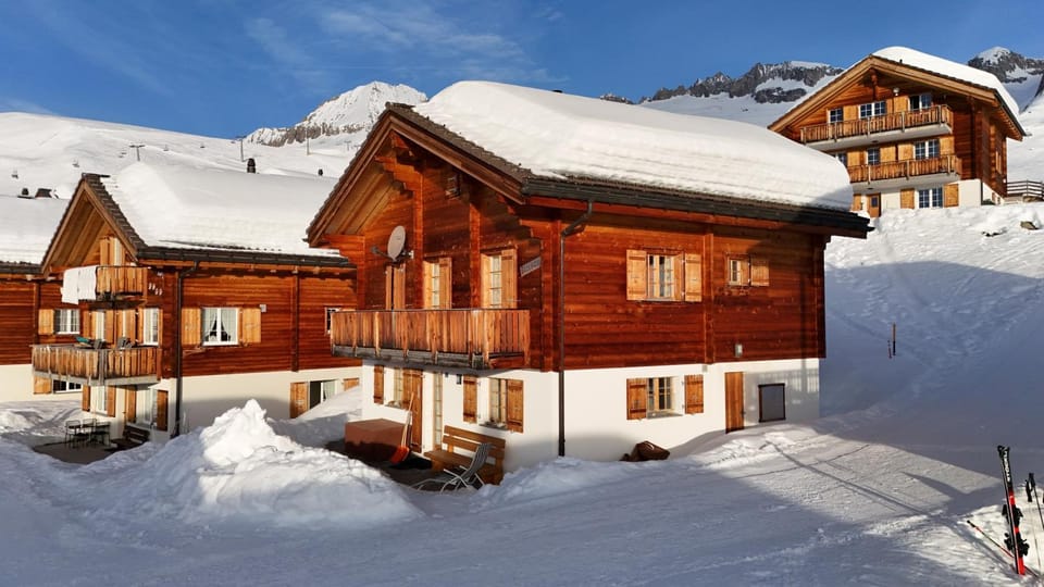 Property building, Natural landscape, Winter, Mountain view