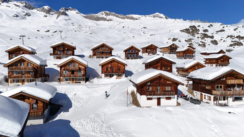 Property building, Natural landscape, Winter, Skiing, Mountain view