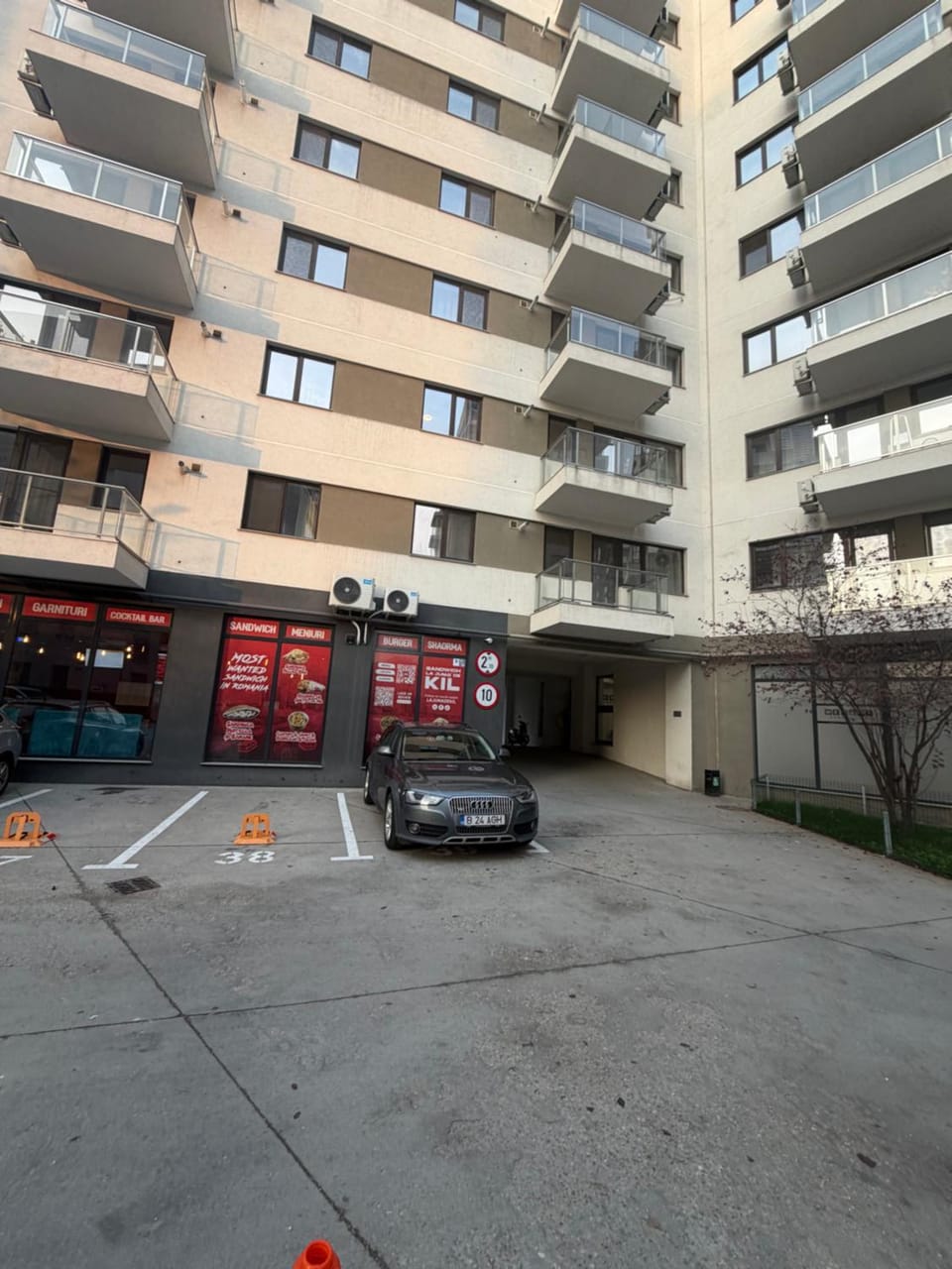 Property building, Street view, Location, Parking