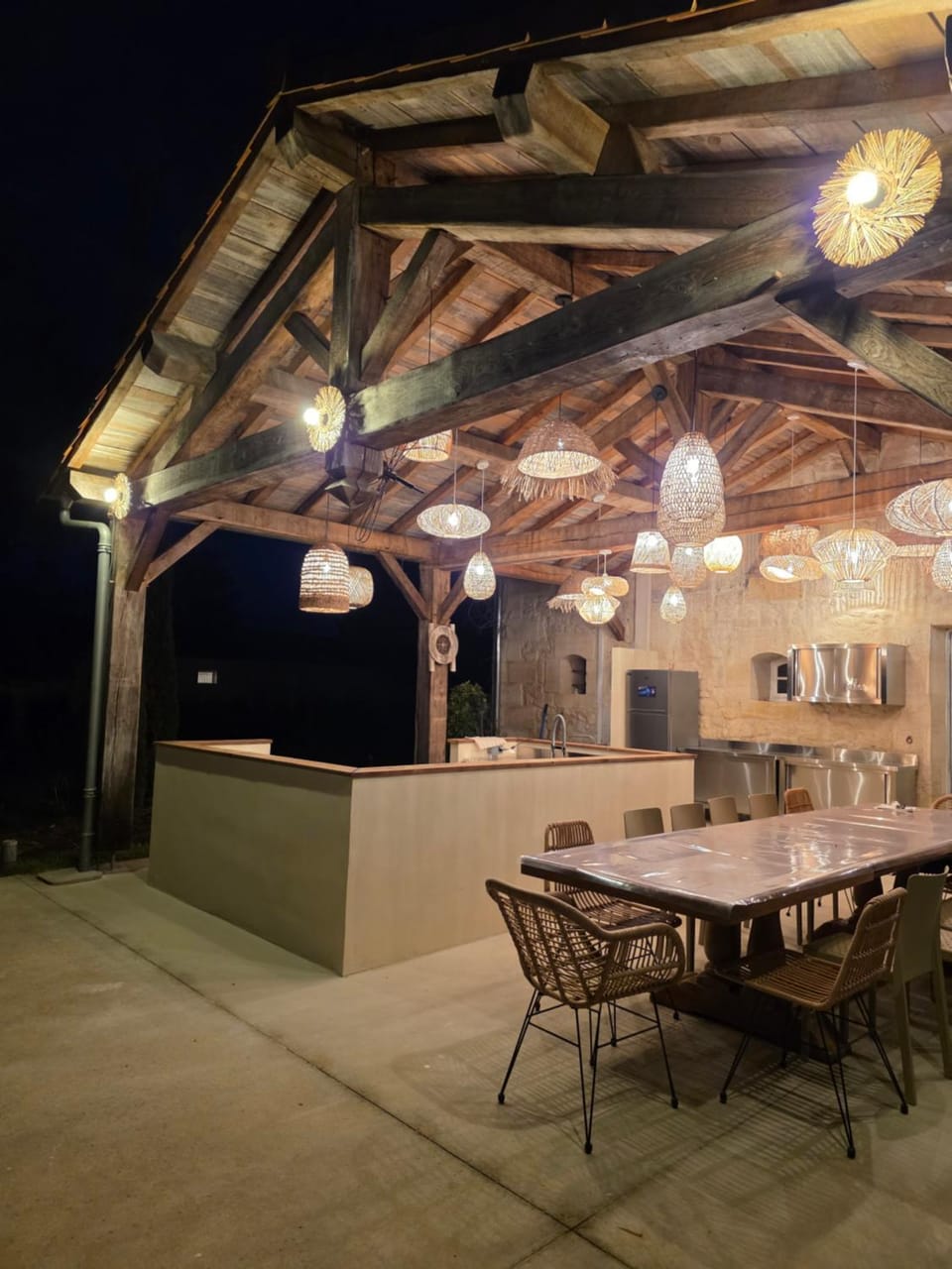 Patio, kitchen