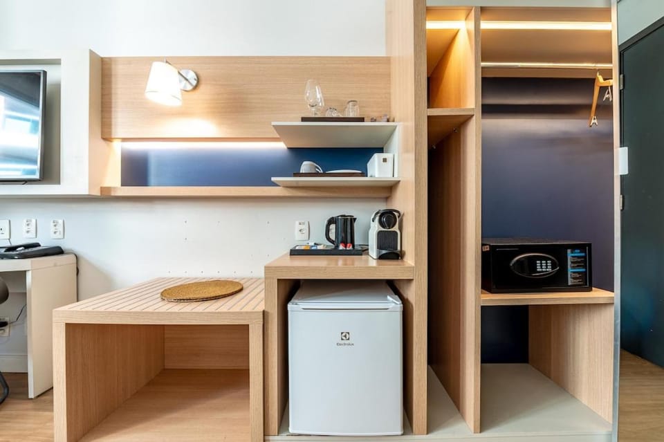 Studio com Piscina e Academia próximo ao Gonzaga Apartment in Santos