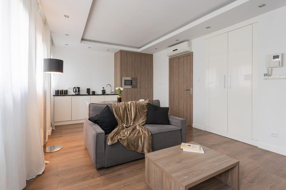 Kitchen or kitchenette, Living room, Seating area, wardrobe