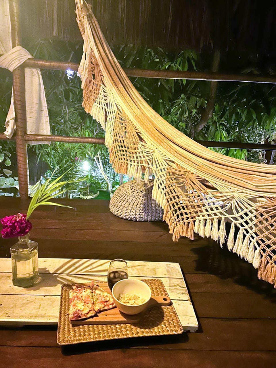 Night, Balcony/Terrace, Garden view