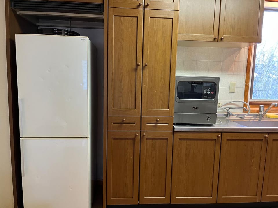 Kitchen or kitchenette, dishwasher