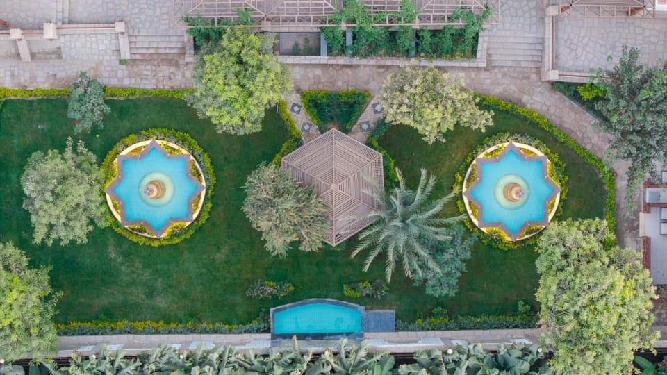Natural landscape, Bird's eye view, Garden, Garden view