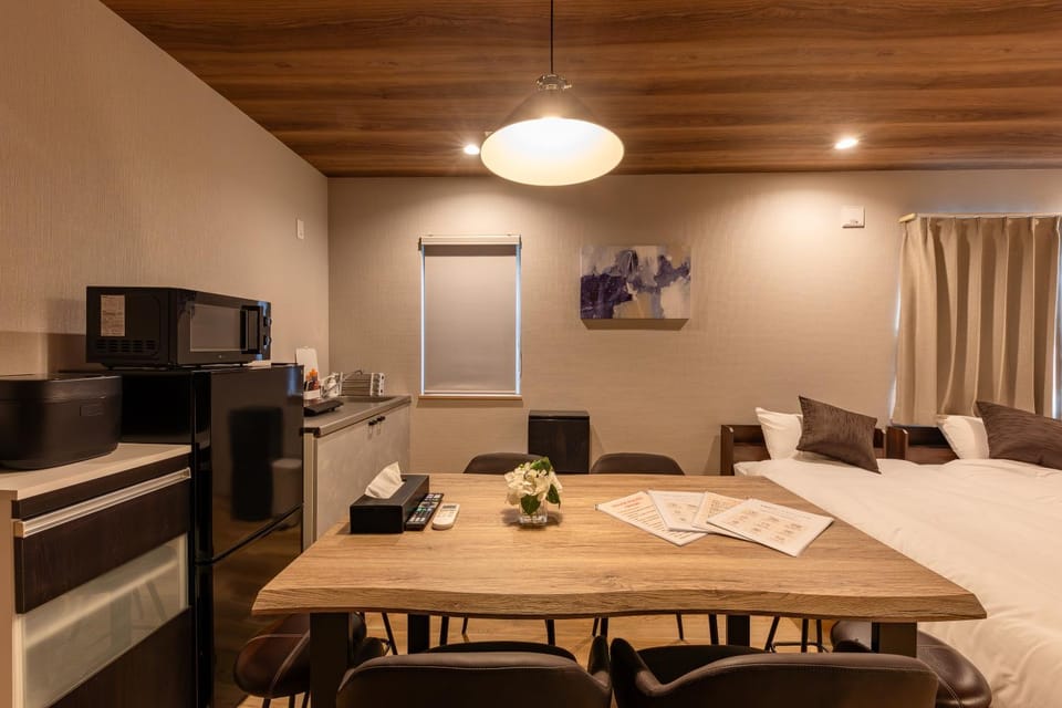 Kitchen or kitchenette, Living room, Dining area