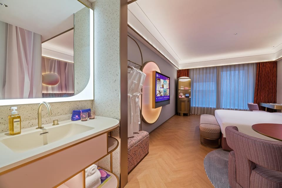 Manxin Hotel Yueda 889 Plaza, Yancheng High-speed Railway Station Hotel in Jiangsu