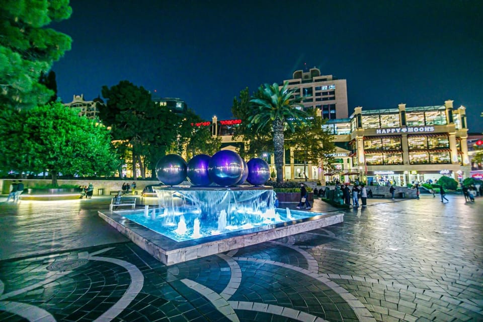Night, City view, Location