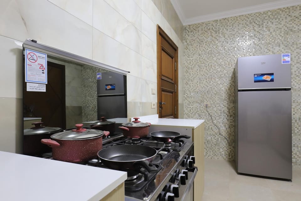 Kitchen or kitchenette, oven, stove