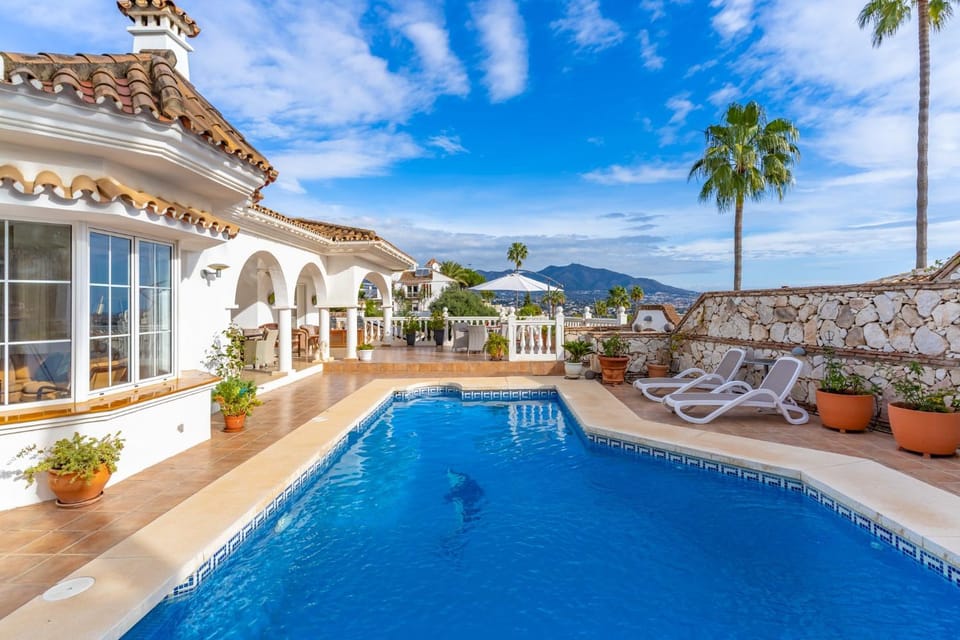 Property building, Living room, Swimming pool