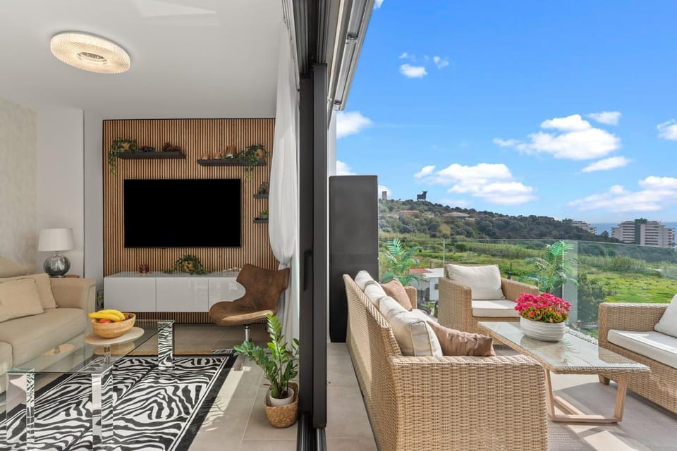 Property building, Living room, Swimming pool