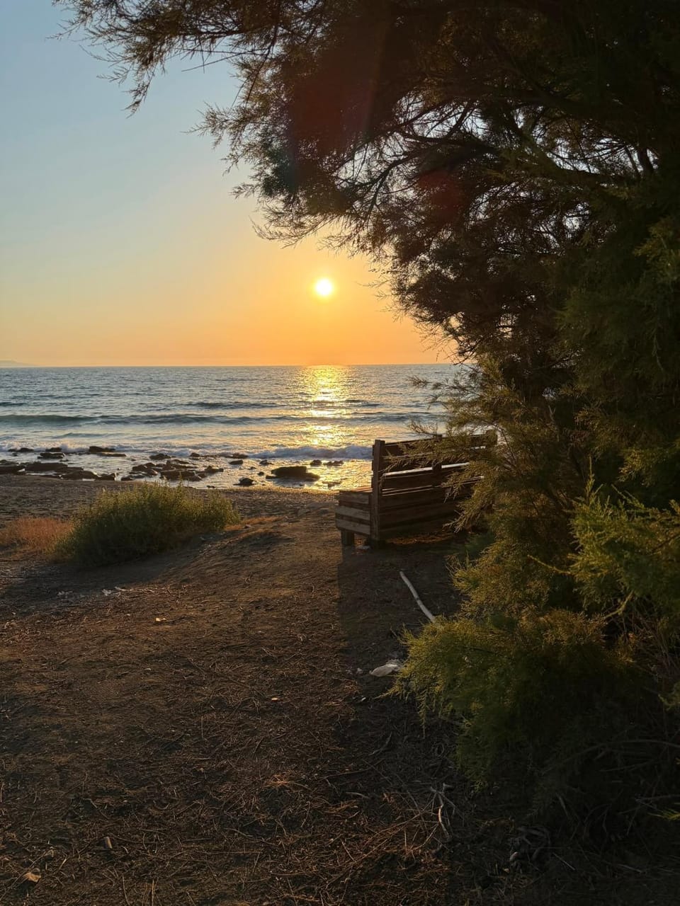 Nearby landmark, Natural landscape, Beach, Sea view, Sunset