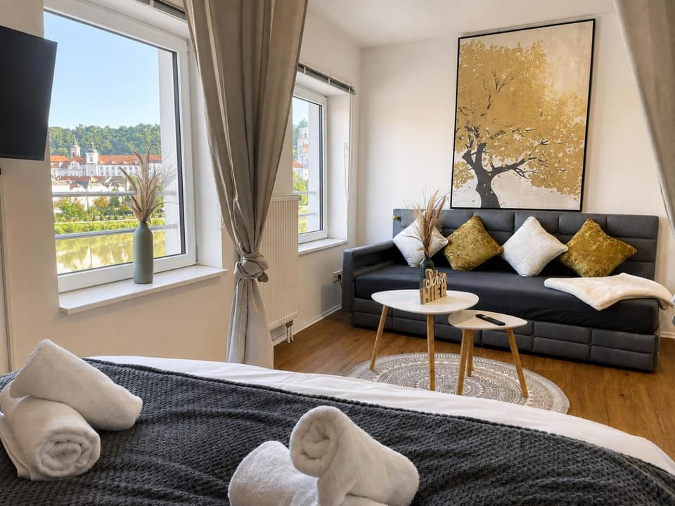 Bed, View (from property/room), room service, towels