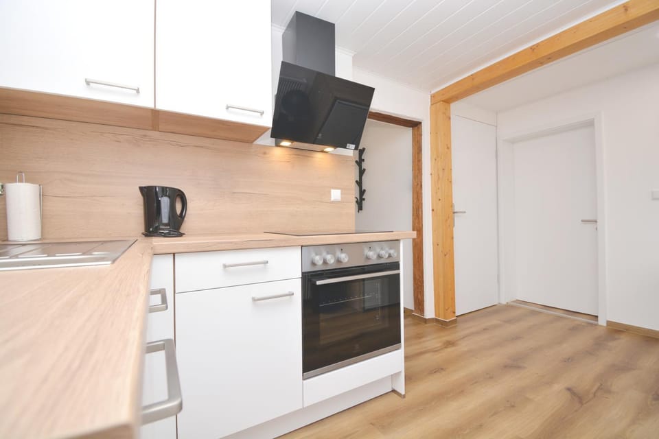 Kitchen or kitchenette, dishwasher, oven, stove