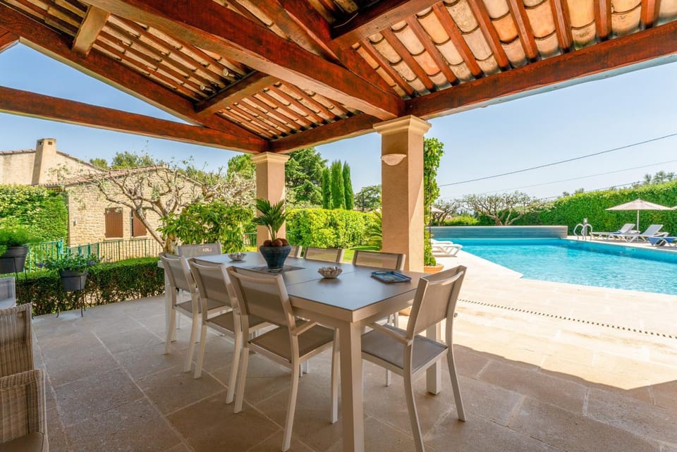 Property building, Living room, Swimming pool