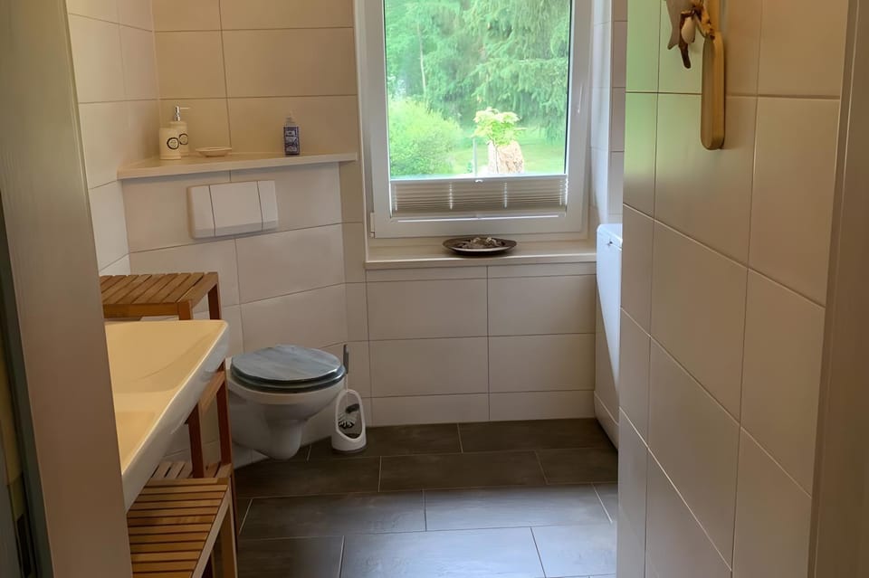 Bathroom, Living room