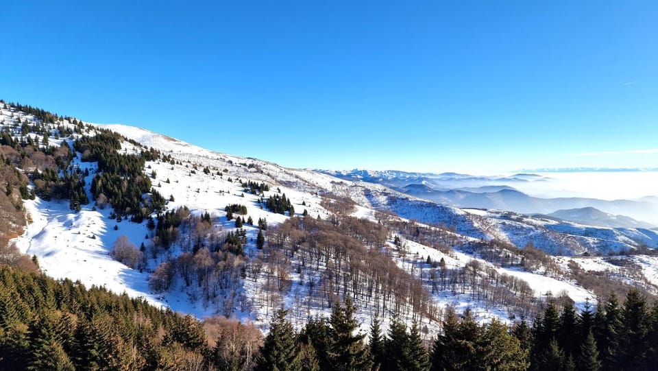 Natural landscape, Winter, Mountain view