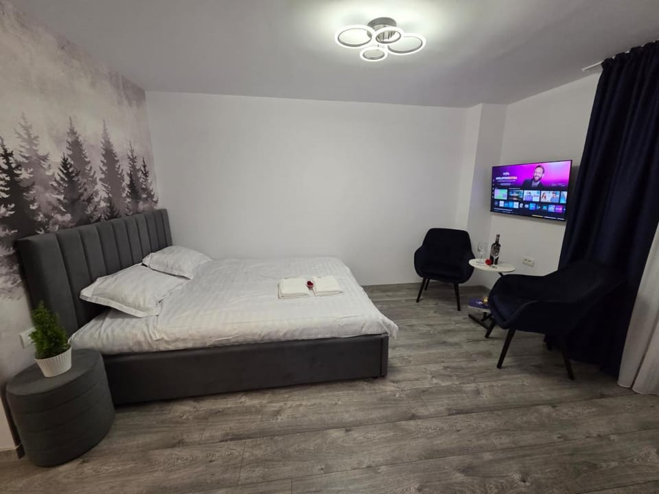 Bed, TV and multimedia, Photo of the whole room, Bedroom