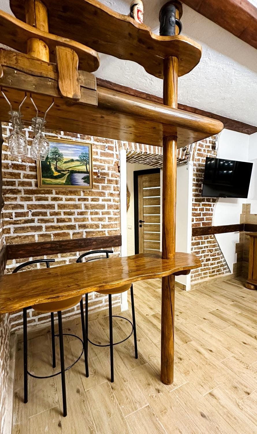 Brick&Wood Loft Apartment in Lviv