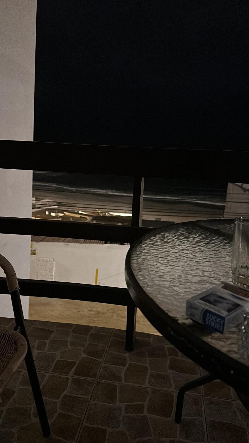 Night, View (from property/room), Balcony/Terrace