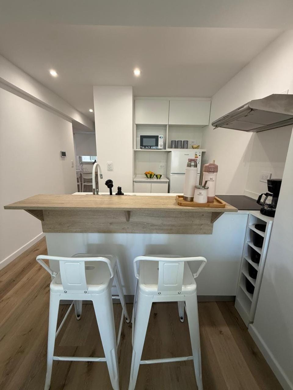 Kitchen or kitchenette, oven, stove, toaster