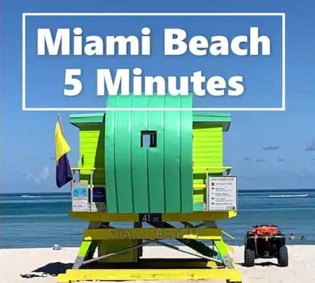 B10 7 MIN FROM MIAMI BEACH, 1 Bed Apartment, Design District & Wynwood Apartment in Miami