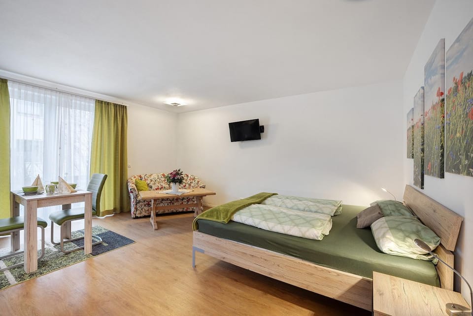 Property building, Living room, Bedroom