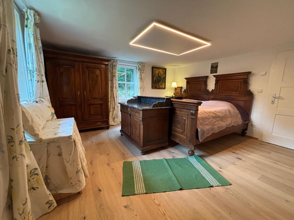 Property building, Living room, Bedroom