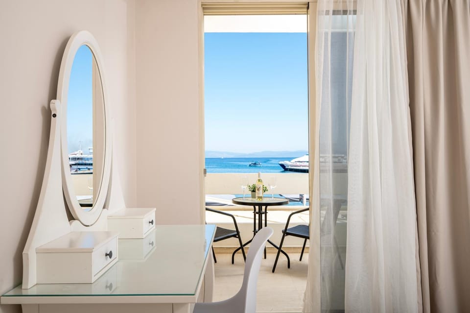 Natural landscape, Seating area, Sea view