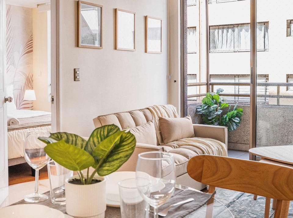 HOM I Ubicacion centrica metro cerca WiFi Apartment in Santiago