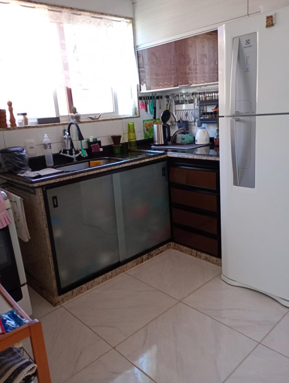 Kitchen or kitchenette, oven, stove