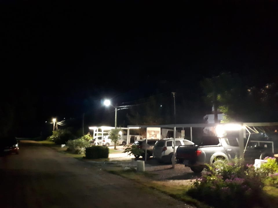 Property building, Night, Street view, Quiet street view, Parking