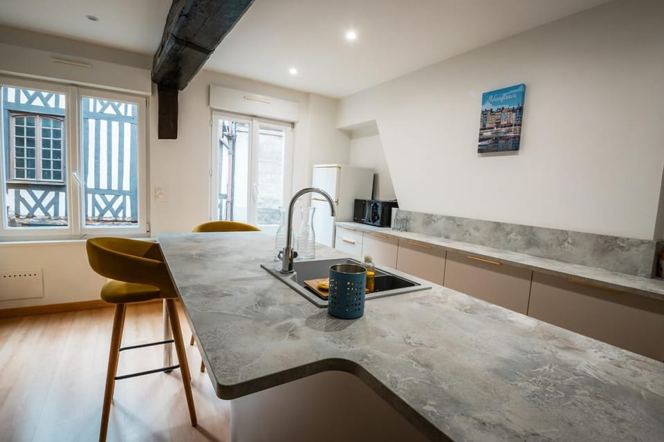 Kitchen or kitchenette, Living room
